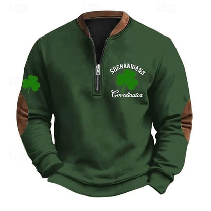 Sudadera con cremallera y estampado digital 3D para hombre - Estilo primavera y otoño