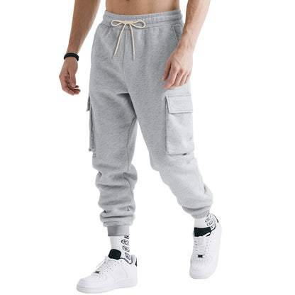 Pantalones de trabajo con múltiples bolsillos para hombre – Pantalones deportivos casuales de corte holgado