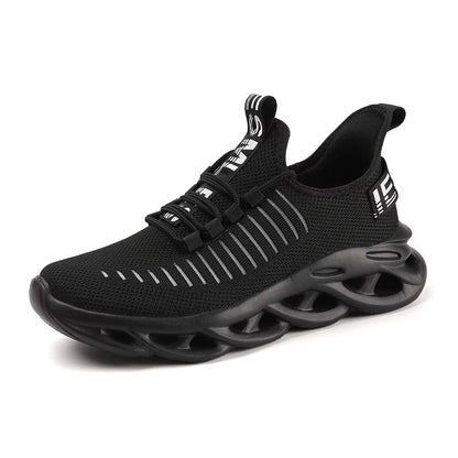Men'S Shoes Summer Mesh Breathable Sports Shoes Men'S Casual Running Hollow Mesh Shoes Lightweight anti Slip Tennis Sports Shoes