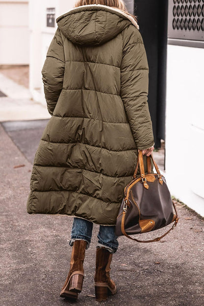 Chaqueta larga Loom & Soul™ Street Chic — Chaqueta de mezcla de algodón de longitud media para mujer con bolsillos | Elegante, cómoda y que inspira confianza