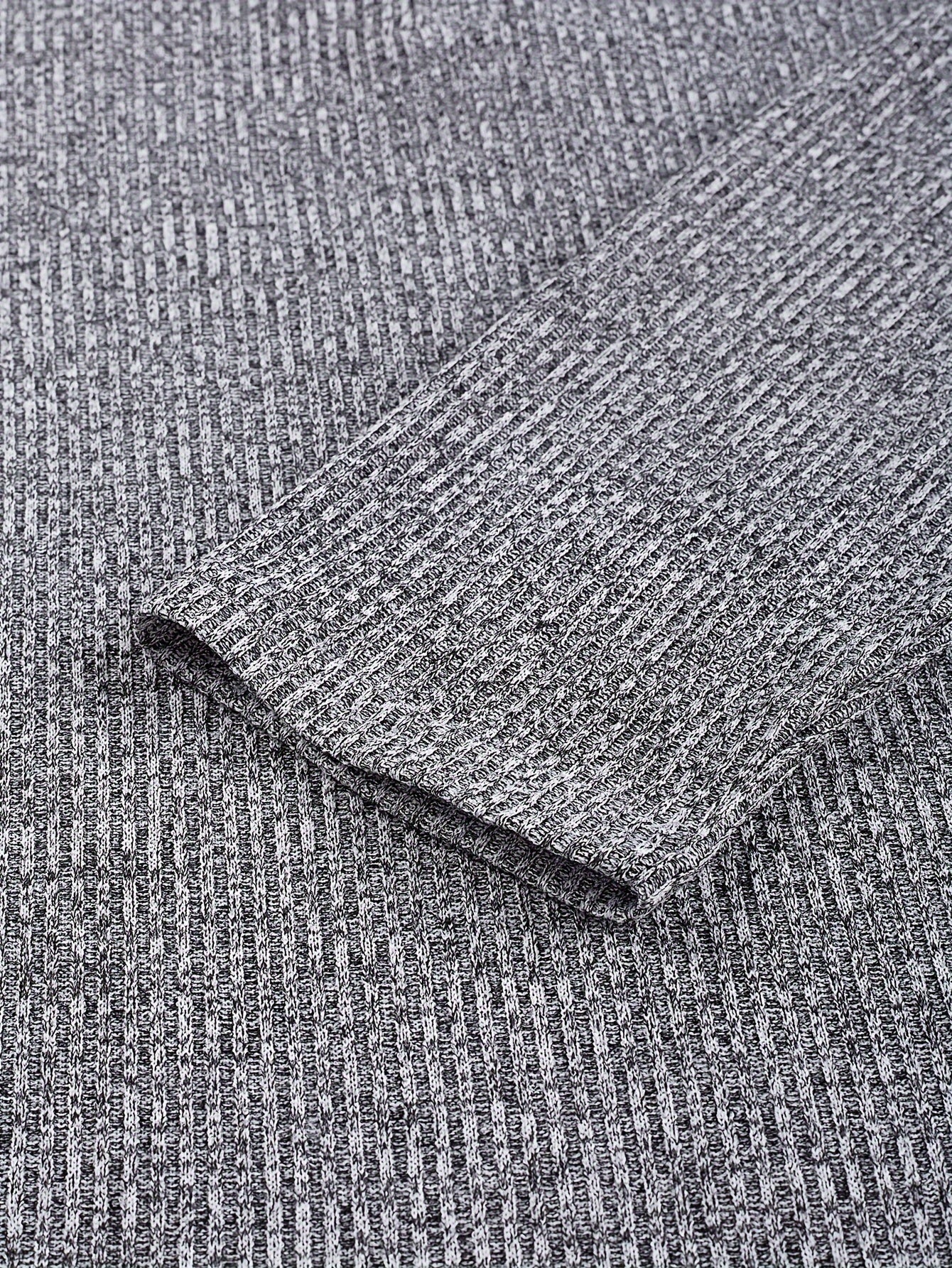 Chemisier Henley côtelé pour homme – Haut tricoté doux à manches longues pour l'automne