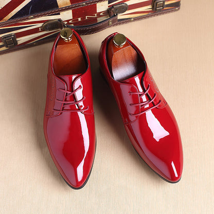 Zapatos de cuero casuales de negocios para hombre Loom & Soul – Mocasines de vestir sin cordones con parte superior de PU y suela de goma