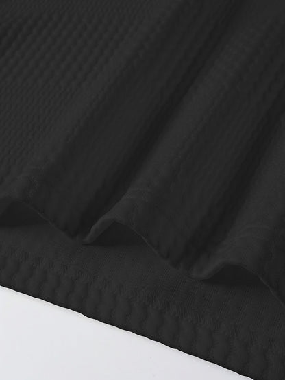 Polo Homme d'Été à Revers Jacquard – Coupe Slim Manches Courtes