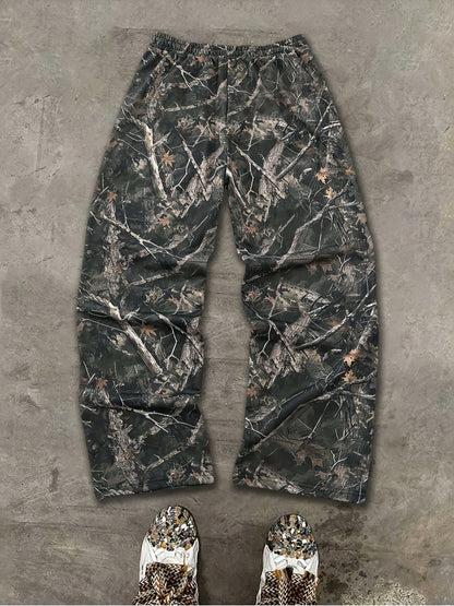 Pantalones deportivos de camuflaje para hombre – Pantalones rectos holgados para exteriores