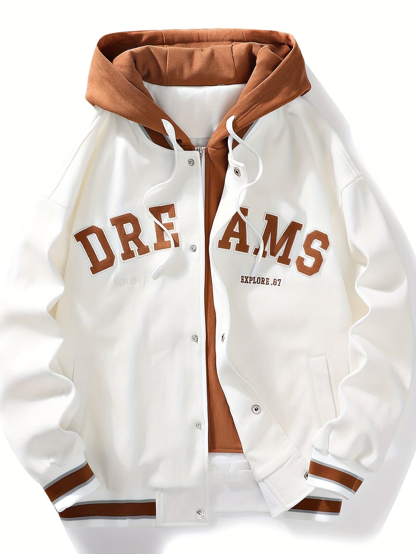 Veste à capuche Loom & Soul pour homme « DREAMS » – Manteau ample streetwear