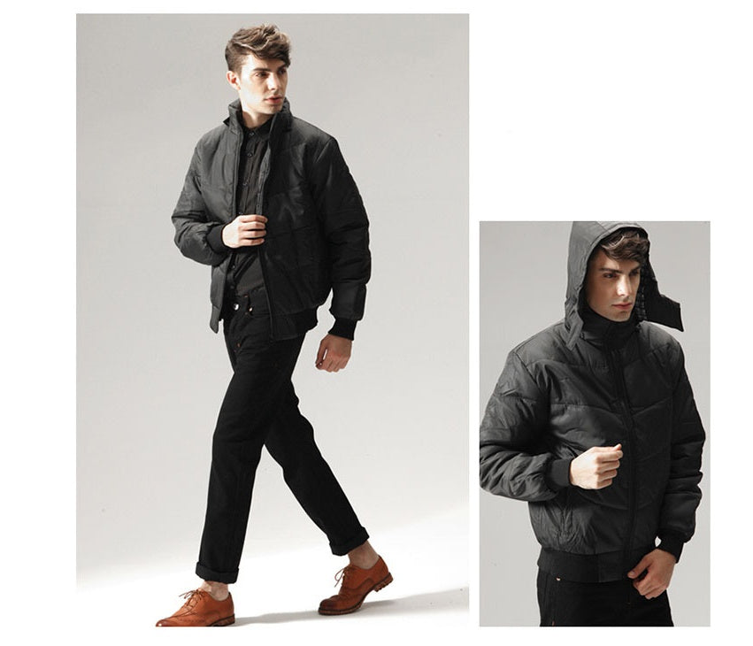 Parka de invierno para hombre Loom & Soul - Abrigo con capucha grueso y cálido