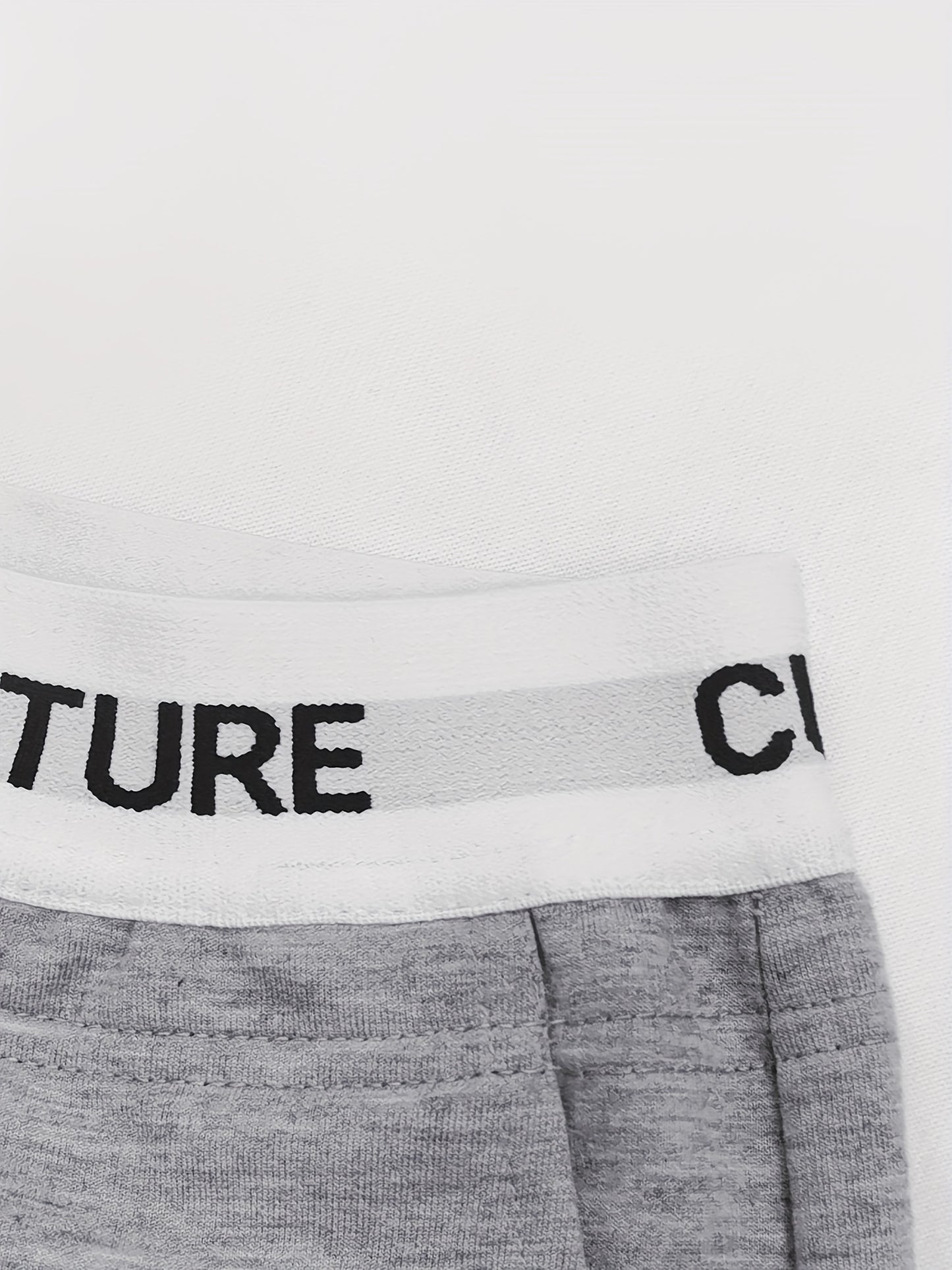 Conjunto de dos piezas con estampado geométrico de amor para mujer – Pantalones de cintura alta y pierna ancha