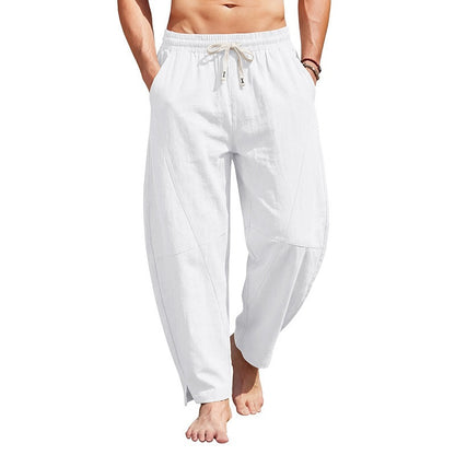 Men’s Linen Harem Pants – Relaxed Summer Streetwear Fit