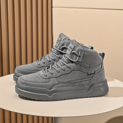 Zapatillas de deporte urbanas de caña alta para hombre – Zapatillas deportivas con cordones