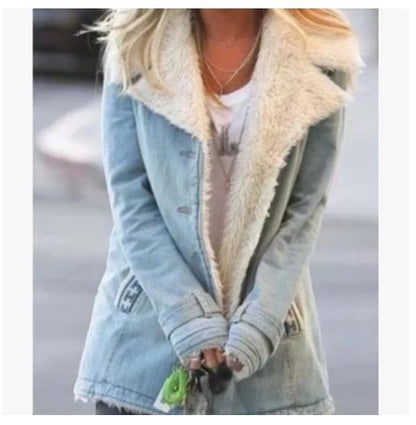 Abrigo de invierno cálido para mujer – Chaqueta de solapa ajustada de Loom & Soul