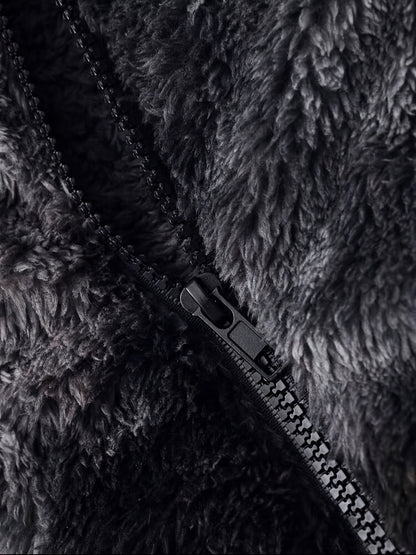 Veste polaire tie-dye Loom & Soul pour homme – Vêtement d'extérieur chaud à capuche en molleton doux et moelleux