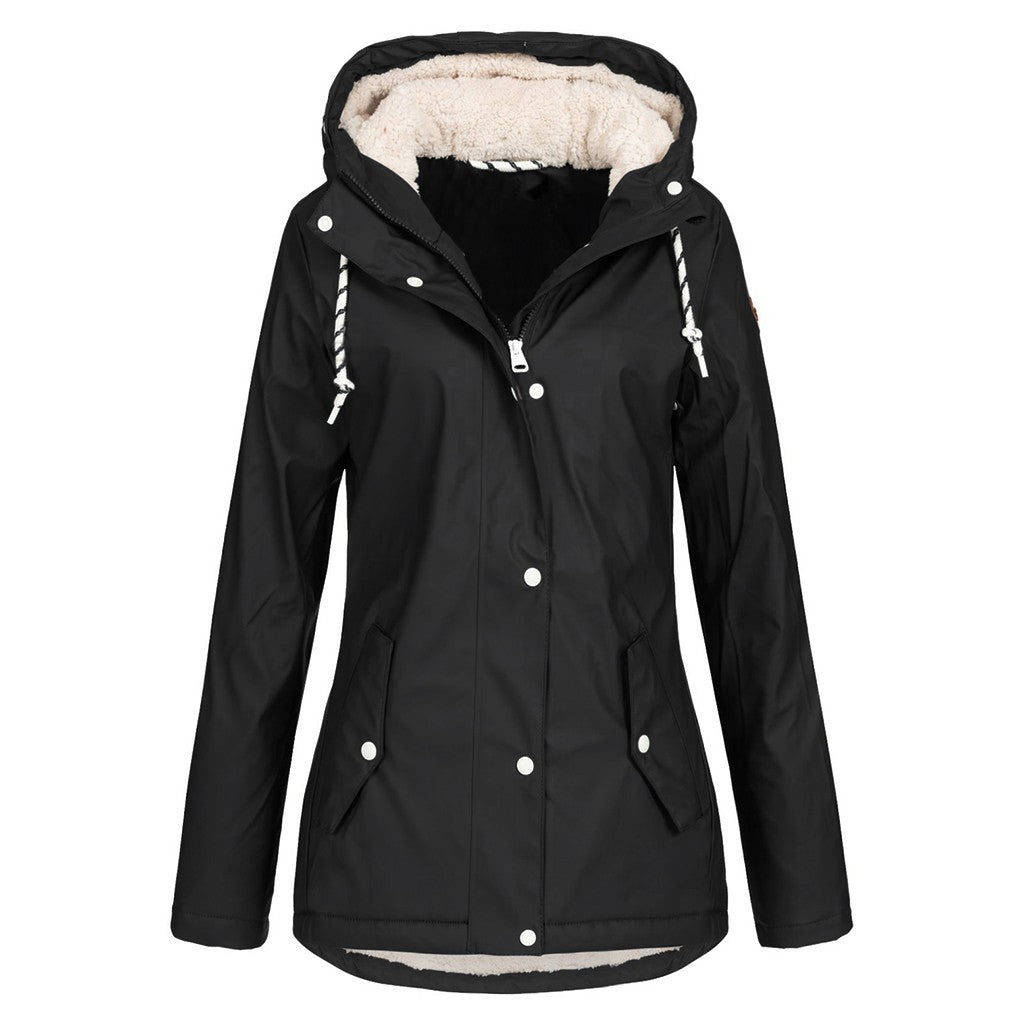 Chaqueta de deporte de invierno para mujer – Abrigo cálido cortavientos para actividades al aire libre