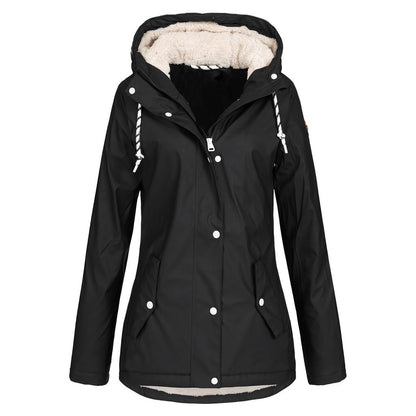 Chaqueta de deporte de invierno para mujer – Abrigo cálido cortavientos para actividades al aire libre
