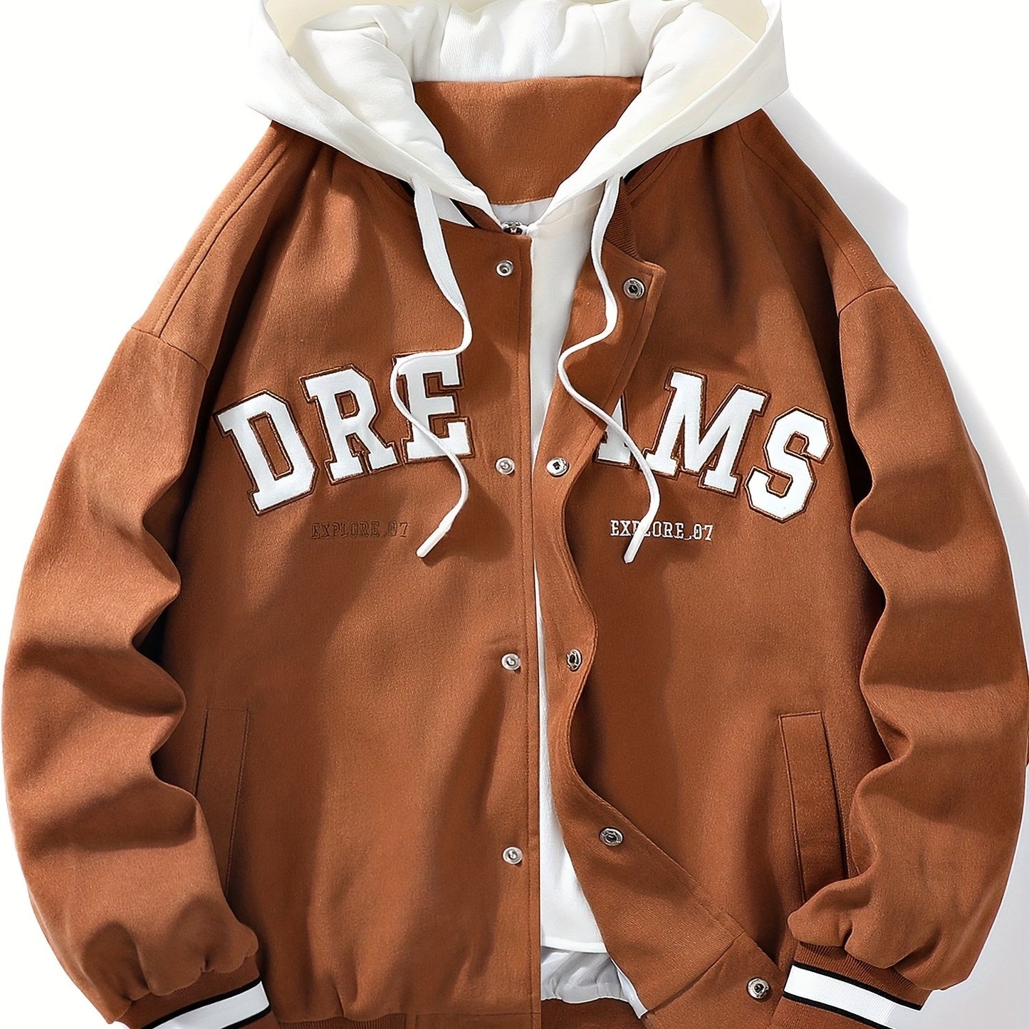 Veste à capuche Loom & Soul pour homme « DREAMS » – Manteau ample streetwear