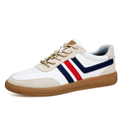 Men’s Height-Boost Sneakers – Premium Leather Streetwear Shoes