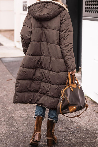 Chaqueta larga Loom & Soul™ Street Chic — Chaqueta de mezcla de algodón de longitud media para mujer con bolsillos | Elegante, cómoda y que inspira confianza