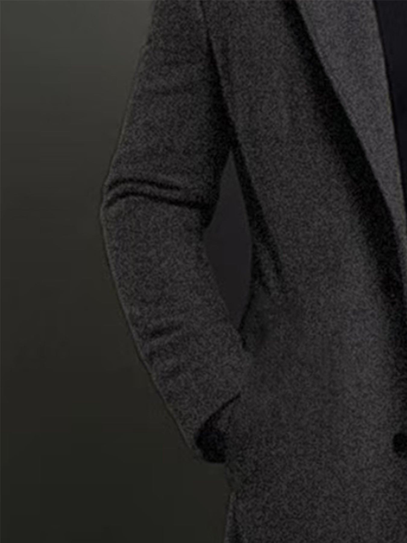 Abrigo clásico de solapa para hombre – Chaqueta de invierno de una sola botonadura