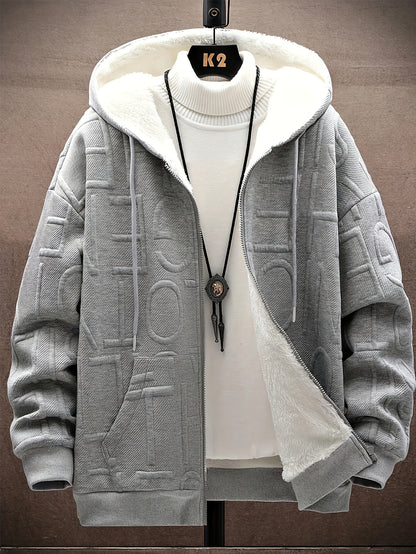 Sudadera con capucha y cremallera de felpa para hombre Loom & Soul - Edición festiva