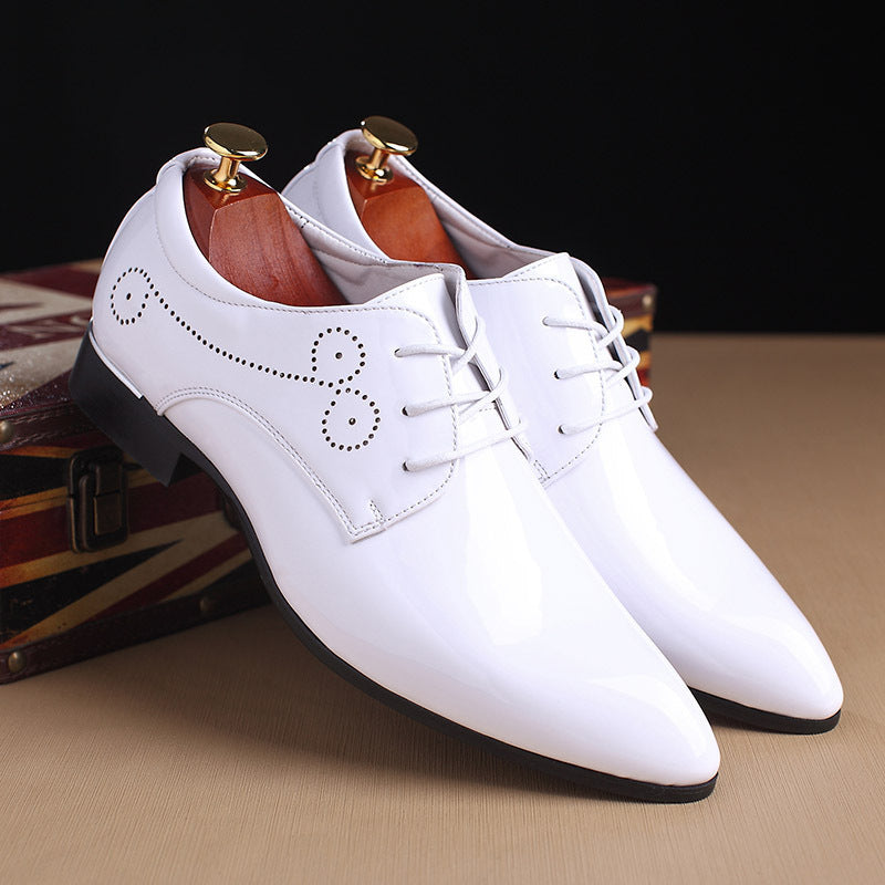 Zapatos de cuero casuales de negocios para hombre Loom & Soul – Mocasines de vestir sin cordones con parte superior de PU y suela de goma