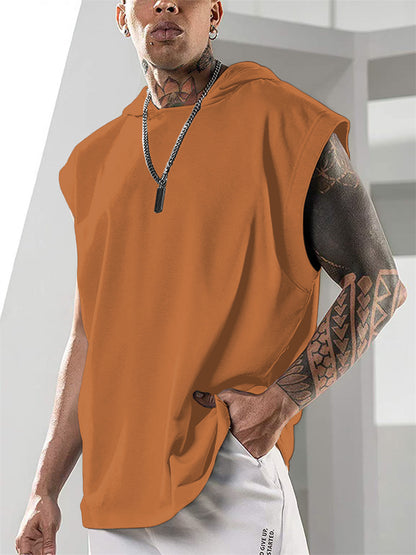 Men’s Sleeveless Hoodie Vest – Performance Gym & Summer Fit