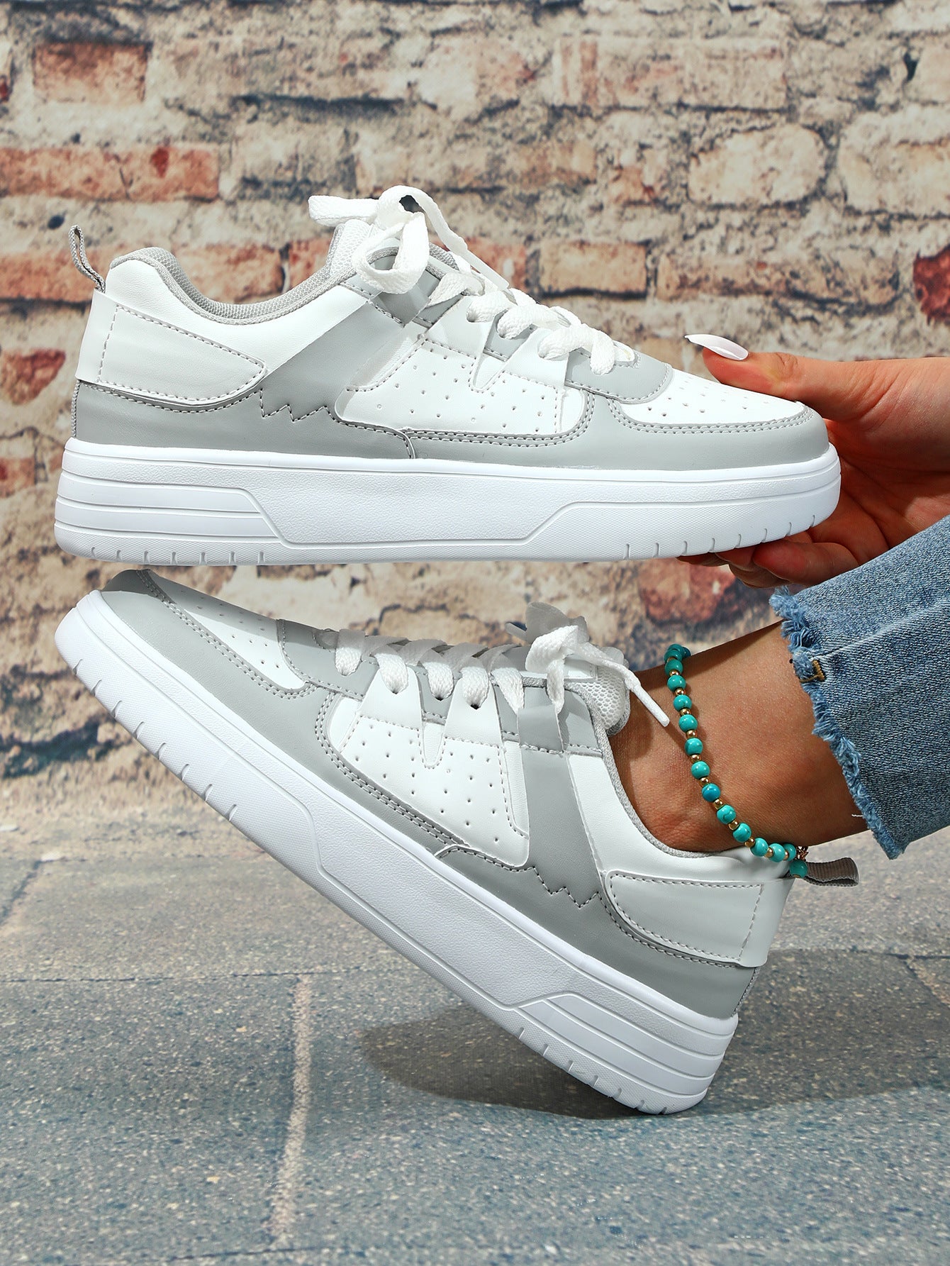 Zapatillas deportivas unisex con plataforma Loom & Soul – Calzado deportivo casual antideslizante estilo europeo y americano con suela suave de EVA