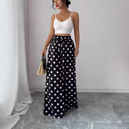 Women’s Floral Linen Pants – Loose Sun-Protective Summer Fit