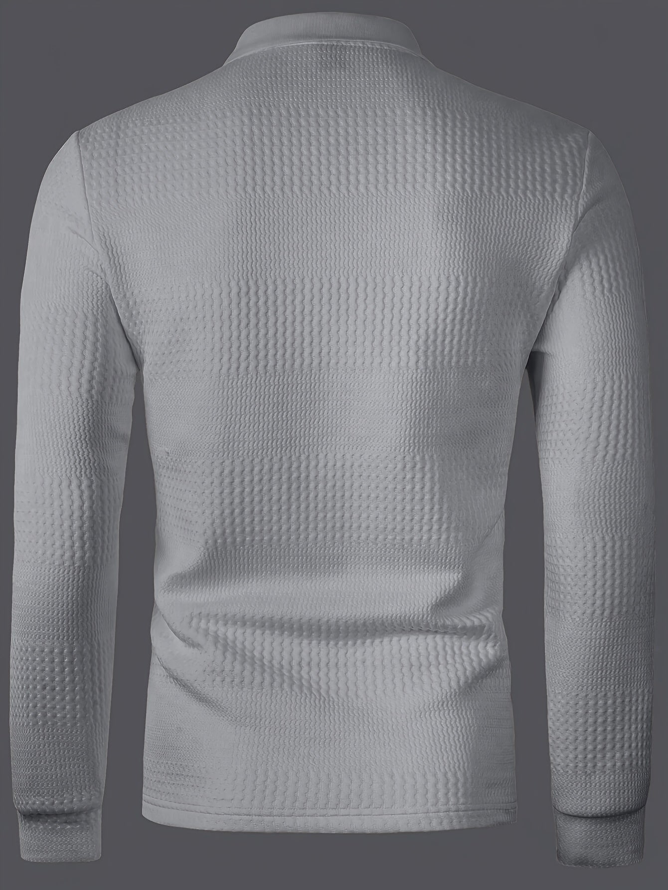 Polo Homme d'Été à Revers Jacquard – Coupe Slim Manches Courtes