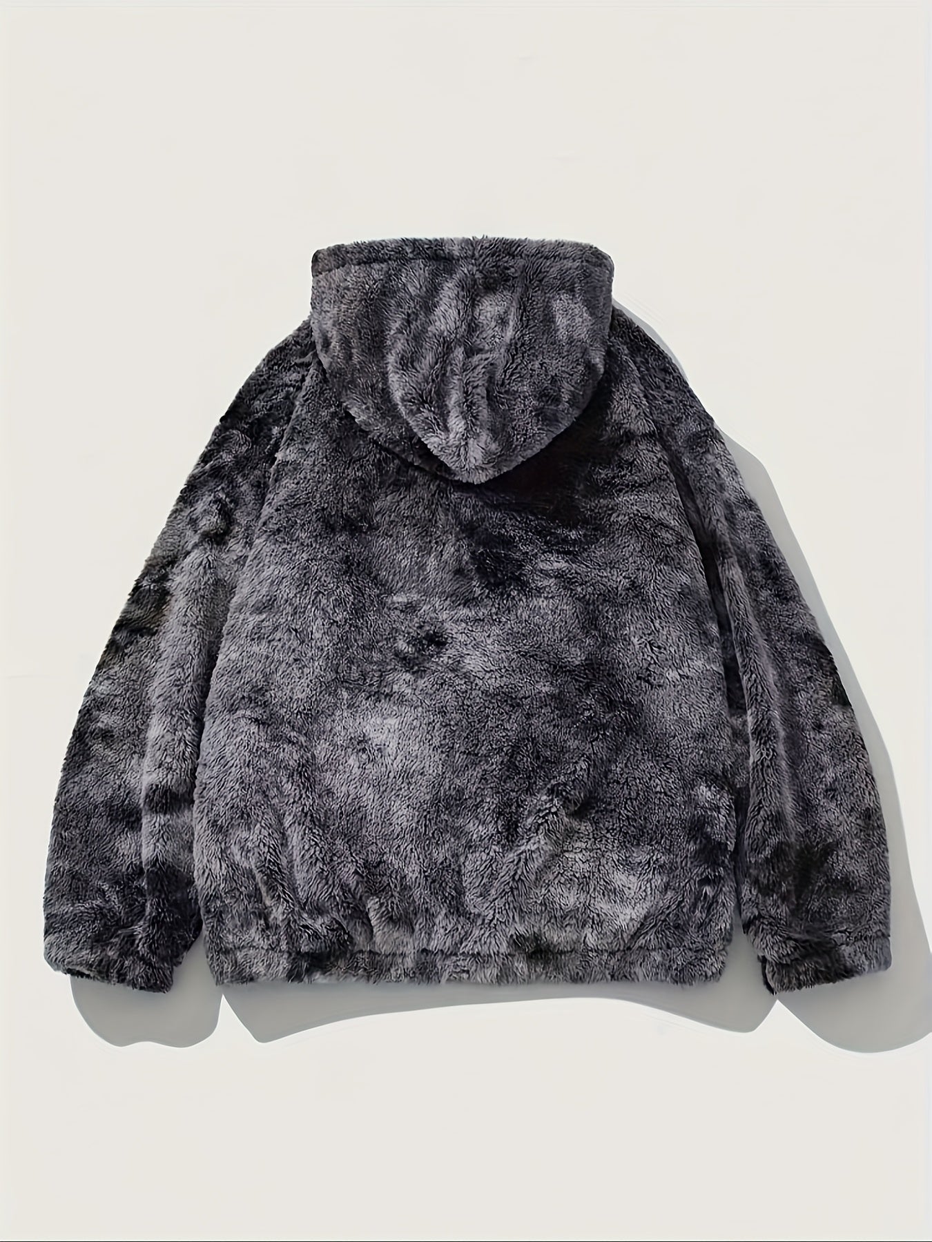 Veste polaire tie-dye Loom & Soul pour homme – Vêtement d'extérieur chaud à capuche en molleton doux et moelleux