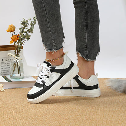 Zapatillas deportivas unisex con plataforma Loom & Soul – Calzado deportivo casual antideslizante estilo europeo y americano con suela suave de EVA