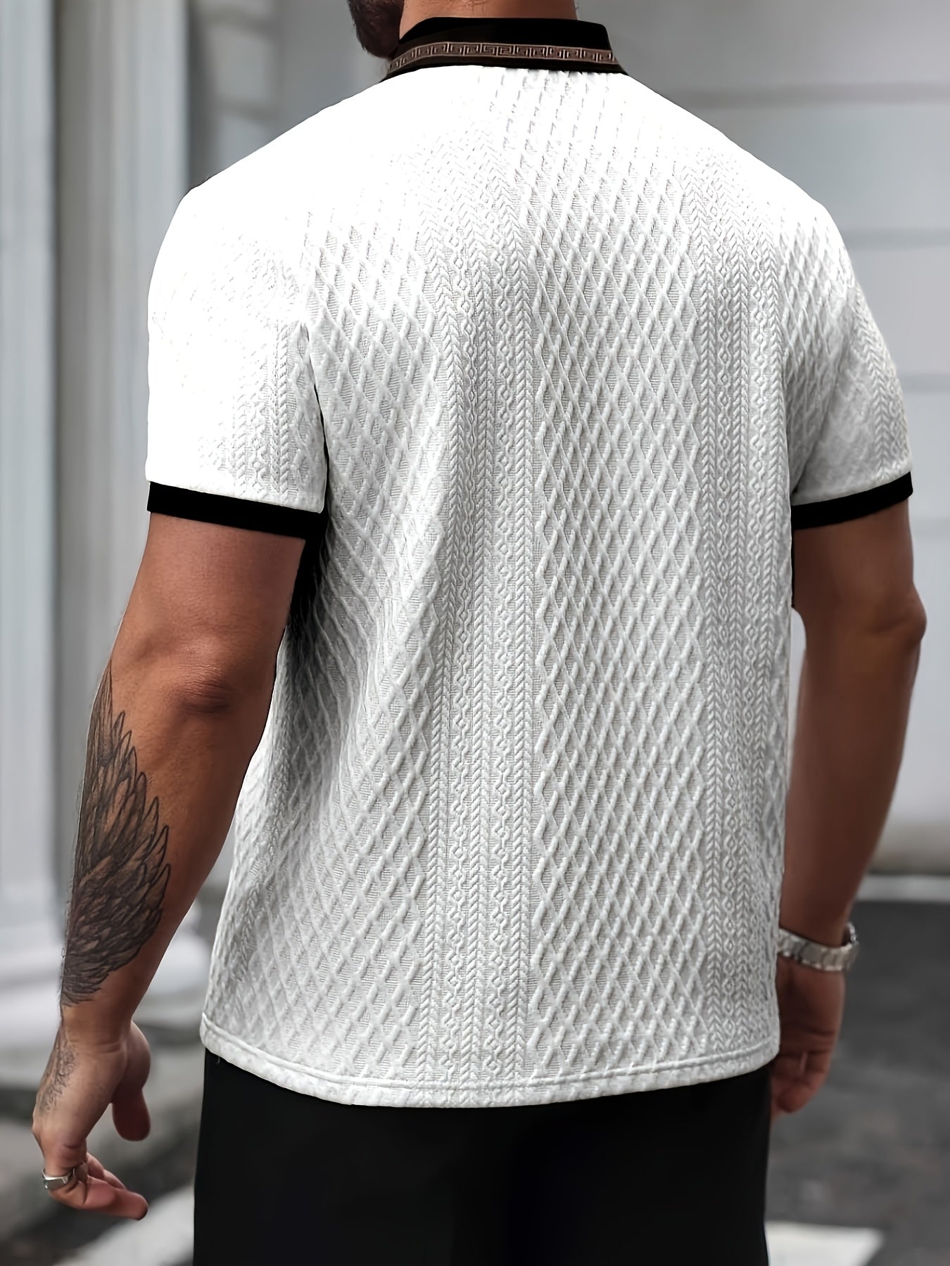 Polo color block para hombre – Polo de golf y casual de verano transpirable