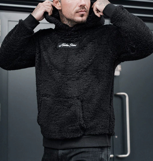 Sudadera con capucha de felpa Loom & Soul™ para hombre – Suéter de manga larga de algodón suave con bolsillo canguro