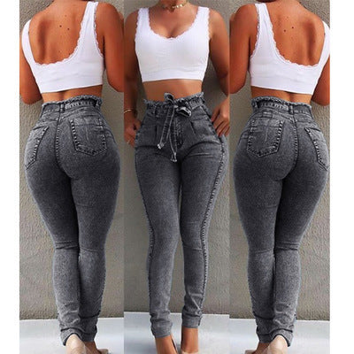 Loom & Soul™ Jeans con bajo deshilachado – Pantalones vaqueros de mujer de pernera recta