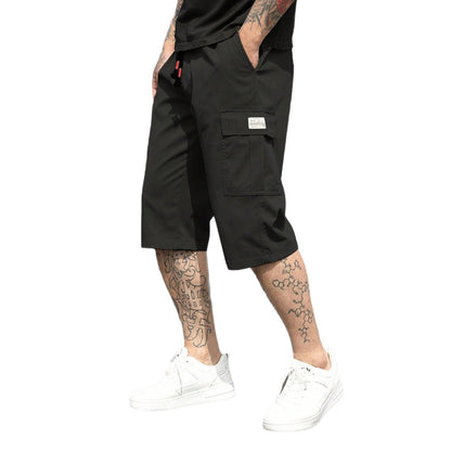 Men’s Minimal Cropped Trousers – Lightweight Summer Fit