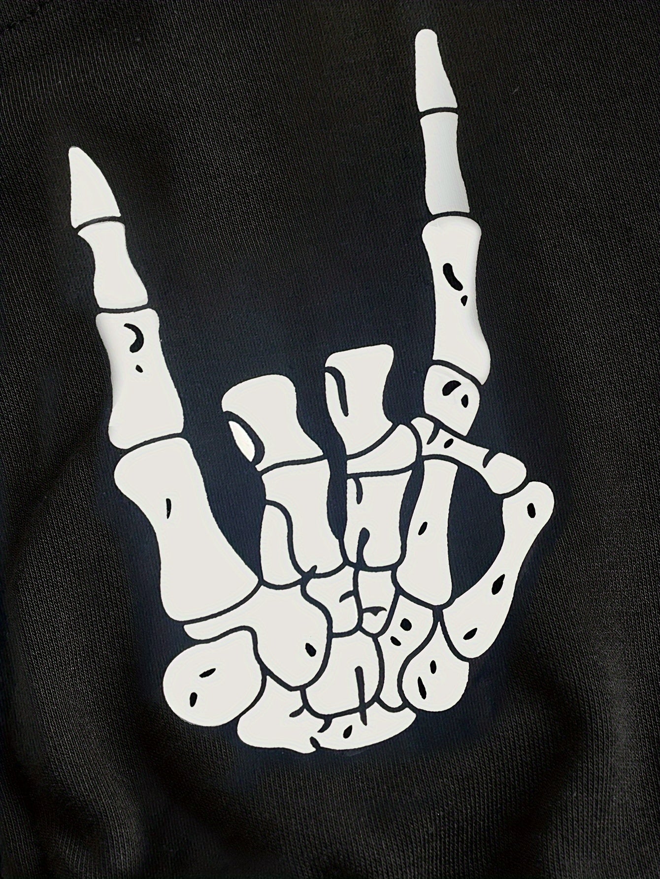 Sudadera con capucha de calavera – Sudadera extragrande rasgada estilo urbano para mujer