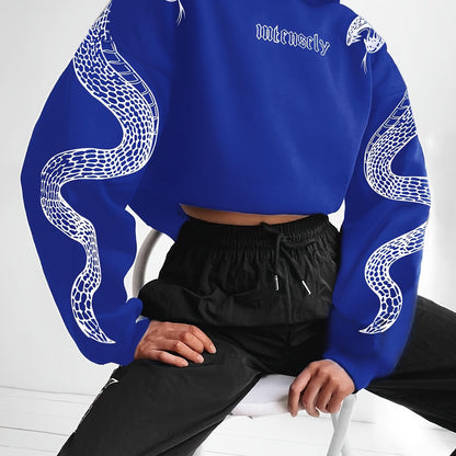 Sudadera con capucha roja para mujer – Sudadera urbana con estampado de Fénix y Mariposa