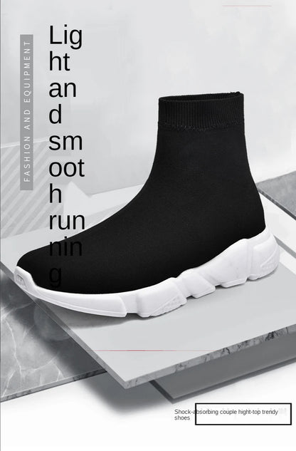 Zapatillas de running tipo calcetín de caña alta – Zapatillas deportivas unisex sin cordones | Zapatillas reflectantes, transpirables y ligeras para hombre y mujer