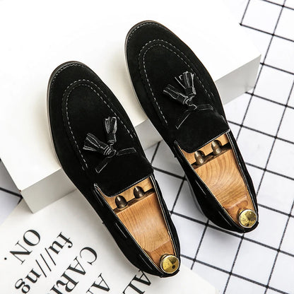 Mocasines de piel sintética HAJERO™ SoftStep – Zapatos casuales sin cordones para hombre | Mocasines transpirables de masaje para oficina y uso diario
