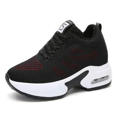 Chaussures de sport compensées pour femmes Loom & Soul – Baskets respirantes à talon compensé
