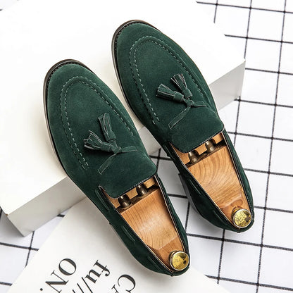 Mocasines de piel sintética HAJERO™ SoftStep – Zapatos casuales sin cordones para hombre | Mocasines transpirables de masaje para oficina y uso diario