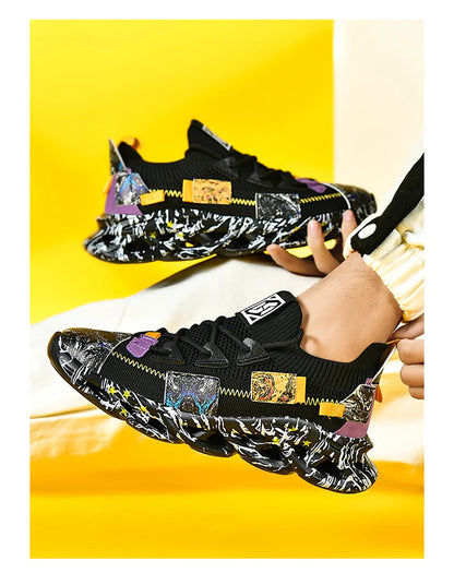Zapatillas deportivas transpirables de malla para hombre – Zapatillas deportivas informales ligeras para correr