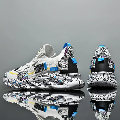 Zapatillas deportivas transpirables de malla para hombre – Zapatillas deportivas informales ligeras para correr