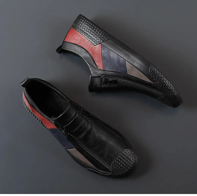 Mocasines de Cuero Premium VARELLO™ para Hombre – Zapatos de Conducir Casuales de Alta Calidad | Mocasines Cómodos, Transpirables, Resistentes al Desgaste y de Tallas Grandes