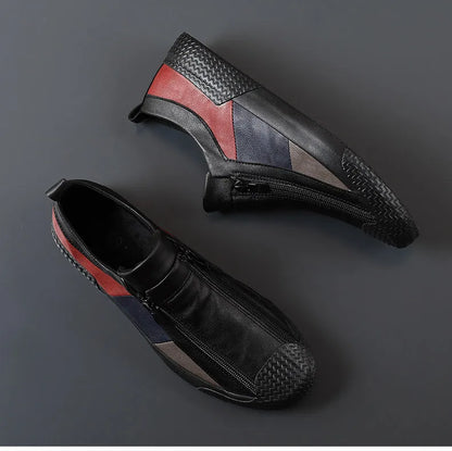 Mocasines de Cuero Premium VARELLO™ para Hombre – Zapatos de Conducir Casuales de Alta Calidad | Mocasines Cómodos, Transpirables, Resistentes al Desgaste y de Tallas Grandes