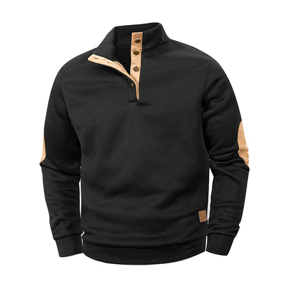 Jersey de cuello alto sin mangas para hombre – Chaleco informal de punto ligero