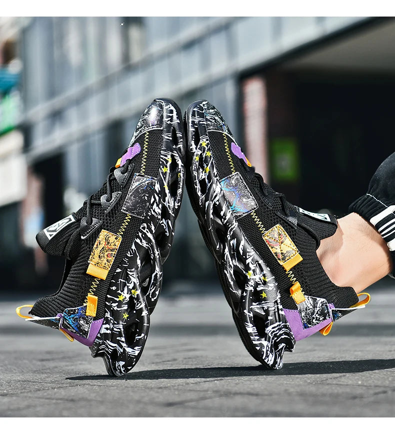 Zapatillas deportivas transpirables de malla para hombre – Zapatillas deportivas informales ligeras para correr
