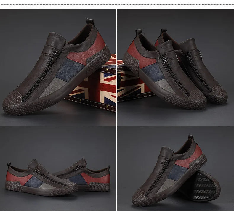 Mocasines de Cuero Premium VARELLO™ para Hombre – Zapatos de Conducir Casuales de Alta Calidad | Mocasines Cómodos, Transpirables, Resistentes al Desgaste y de Tallas Grandes