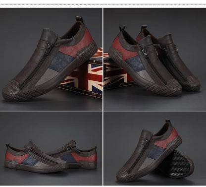 Mocasines de Cuero Premium VARELLO™ para Hombre – Zapatos de Conducir Casuales de Alta Calidad | Mocasines Cómodos, Transpirables, Resistentes al Desgaste y de Tallas Grandes