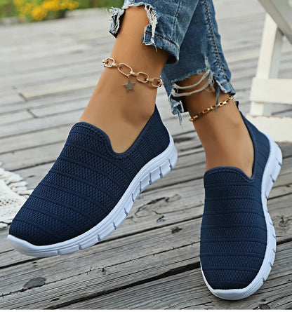 Zapatillas sin cordones AirFlex – Zapatos cómodos ligeros de malla para mujer | Calzado transpirable casual para uso diario