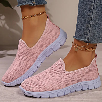 Zapatillas sin cordones AirFlex – Zapatos cómodos ligeros de malla para mujer | Calzado transpirable casual para uso diario