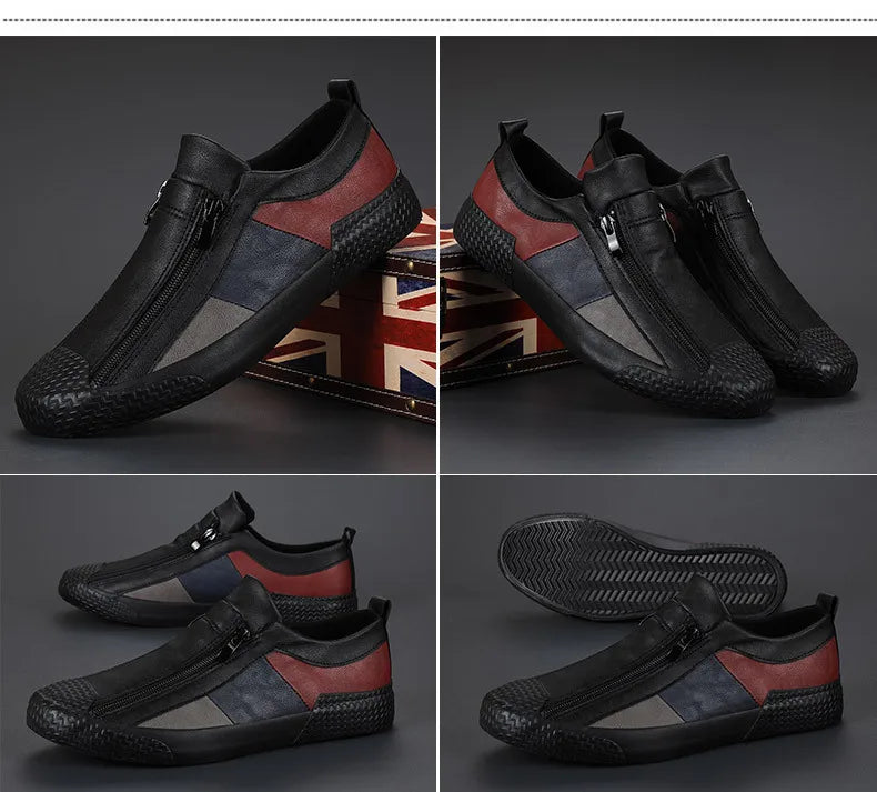 Mocasines de Cuero Premium VARELLO™ para Hombre – Zapatos de Conducir Casuales de Alta Calidad | Mocasines Cómodos, Transpirables, Resistentes al Desgaste y de Tallas Grandes